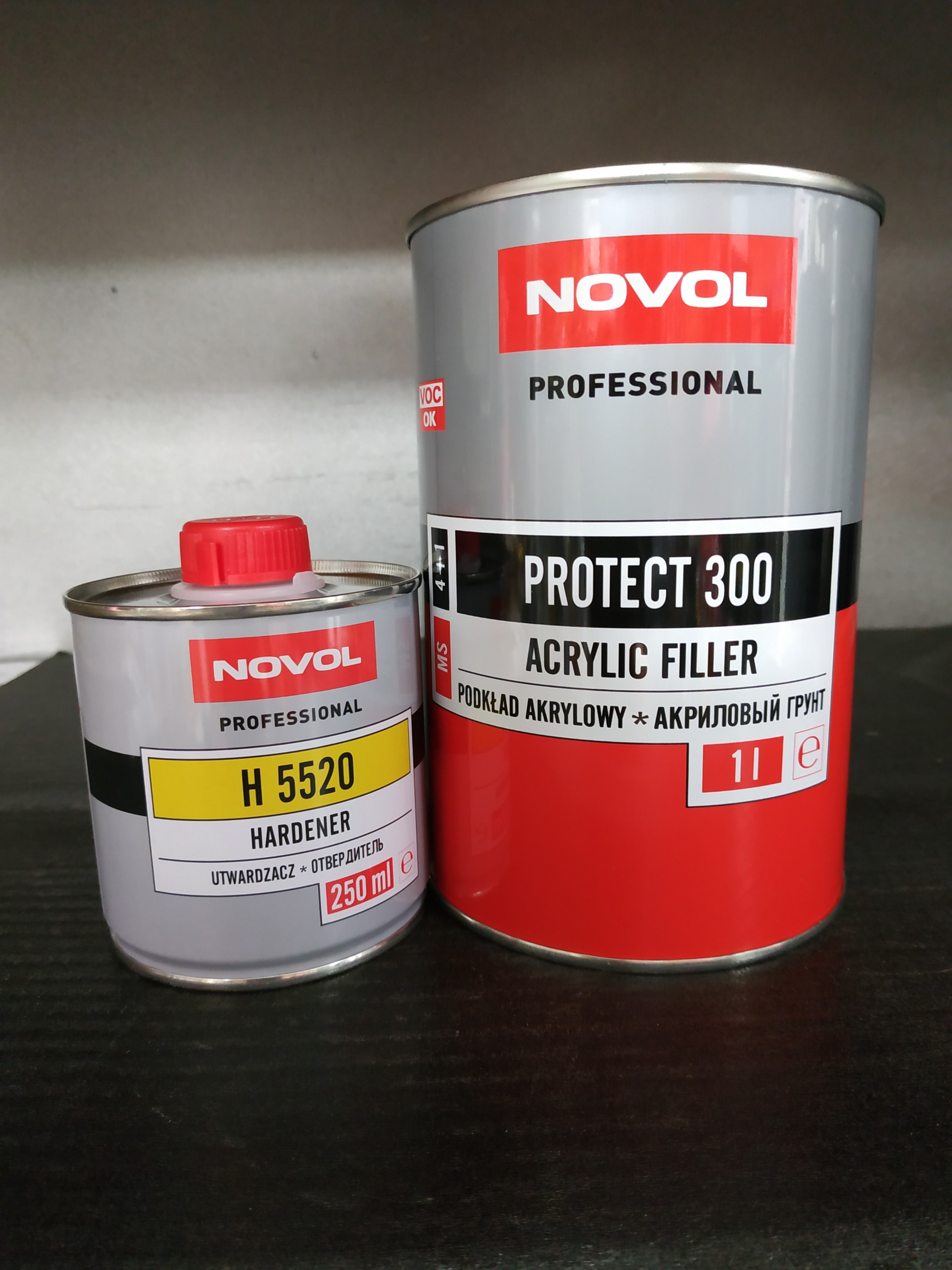 Акриловый грунт Novol Protect 300 1 л + 0,25 л